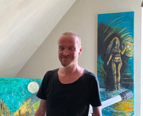 Thomas in zijn woning