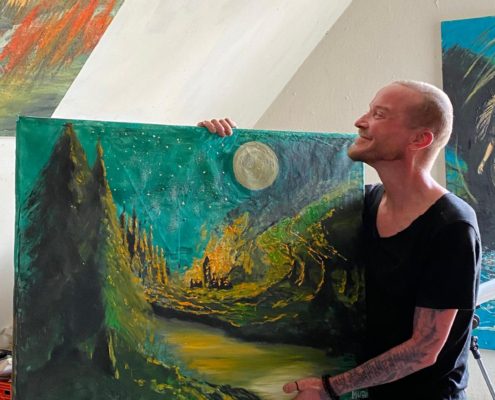 Thomas in zijn woning